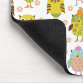 Muster mit Vögeln Mousepad (Ecke)