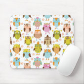 Muster mit Vögeln Mousepad (Mit Mouse)