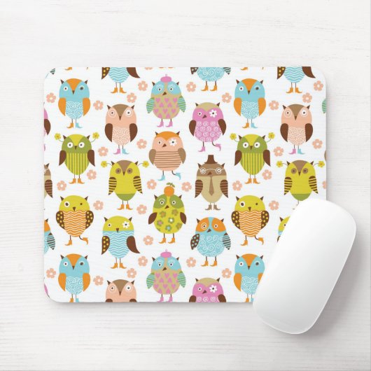 Muster mit Vögeln Mousepad (Mit Mouse)