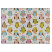 Muster mit Vögeln Schneidebrett (Vorderseite)