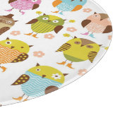 Muster mit Vögeln Schneidebrett (Ecke)