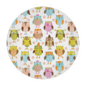 Muster mit Vögeln Schneidebrett (Vorderseite)