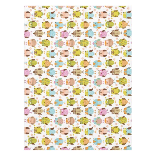 Muster mit Vögeln Tischdecke (Vorderseite)