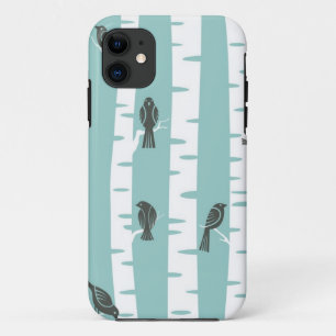 Muster mit Vögeln und Bäumen Case-Mate iPhone Hülle