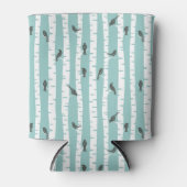 Muster mit Vögeln und Bäumen Dosenkühler (Vorderseite)