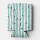 Muster mit Vögeln und Bäumen Dosenkühler (Rückseite)