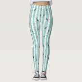 Muster mit Vögeln und Bäumen Leggings