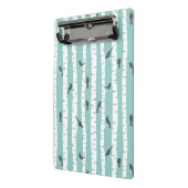 Muster mit Vögeln und Bäumen Mini Klemmbrett (Gewinkelt2)