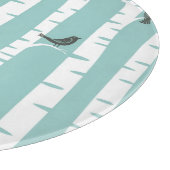 Muster mit Vögeln und Bäumen Schneidebrett (Ecke)