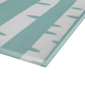 Muster mit Vögeln und Bäumen Schneidebrett (Ecke)