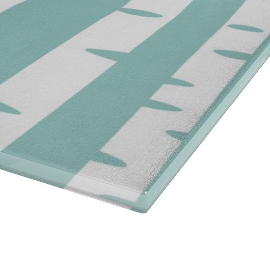 Muster mit Vögeln und Bäumen Schneidebrett (Ecke)