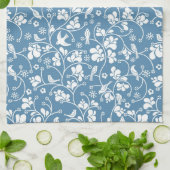 Muster mit Vögeln und Pflanze Handtuch (Gefaltet)