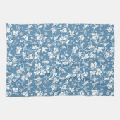 Muster mit Vögeln und Pflanze Handtuch (Horizontal)