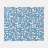 Muster mit Vögeln und Pflanzenverzierung Fleecedecke (Vorderseite (Horizontal))