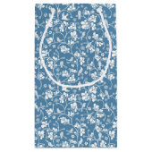 Muster mit Vögeln und Pflanzenverzierung Kleine Geschenktüte (Rückseite)