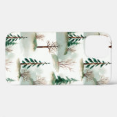 Muster mit Weihnachtsbäumen, Bäumen und Büschen. B Case-Mate iPhone Hülle (Rückseite (Horizontal))