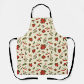 Muster mit Weihnachtsmotiven Schürze (Vorderseite)