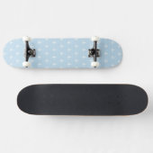 Muster mit weißen Ankern auf Blau Skateboard (Horizontal)