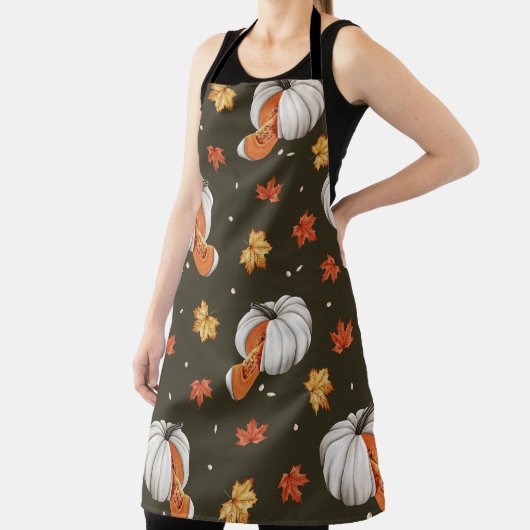 Muster mit weißen Kürbis Schürze (InSitu)