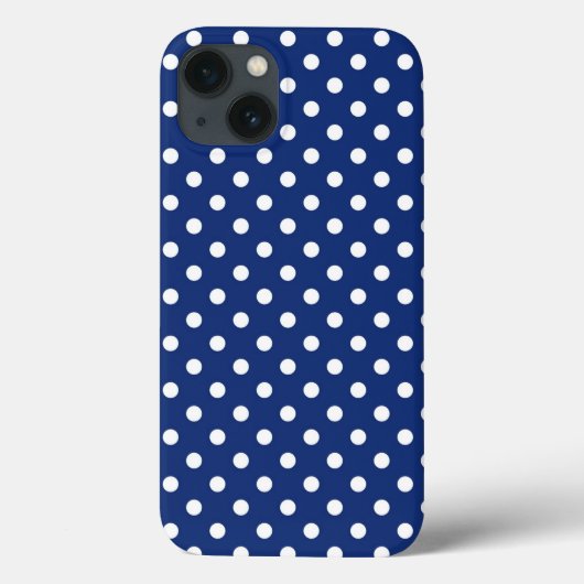 Muster mit weißen Polka-Punkten Case-Mate iPhone Hülle (Rückseite)