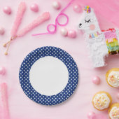 Muster mit weißen Polka-Punkten Pappteller (Party)