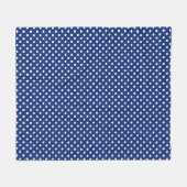 Muster mit weißen Punkten Fleecedecke (Vorderseite (Horizontal))