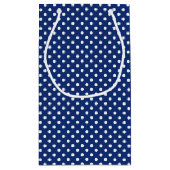 Muster mit weißen Tupfen Kleine Geschenktüte (Rückseite)