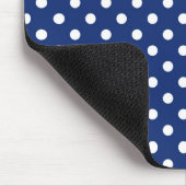 Muster mit weißen Tupfen Mousepad (Ecke)