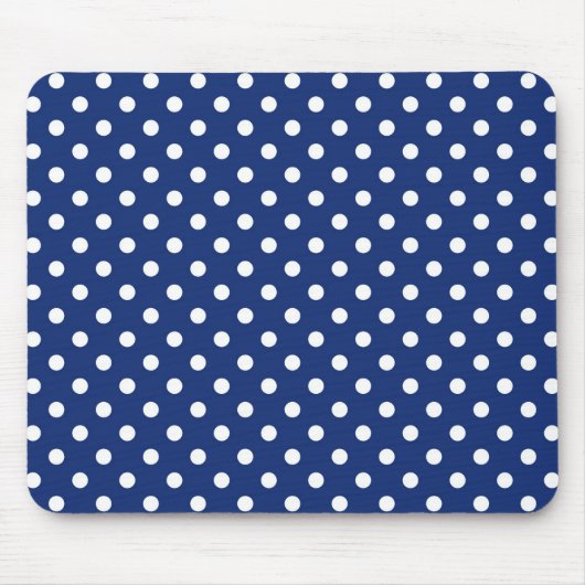 Muster mit weißen Tupfen Mousepad (Vorne)