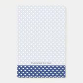 Muster mit weißen Tupfen Post-it Klebezettel (Vorderseite)