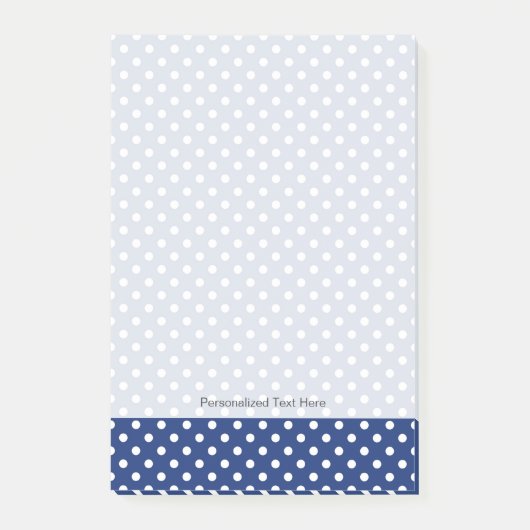 Muster mit weißen Tupfen Post-it Klebezettel (Vorderseite)