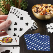 Muster mit weißen Tupfen Spielkarten (In Situ)