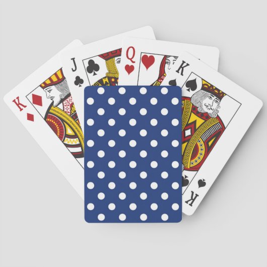 Muster mit weißen Tupfen Spielkarten (Rückseite)