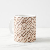 Muster mit wirklich Vintagen viktorianischen Schlü Kaffeetasse (Vorderseite Links)