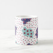 Muster mit Wolken, Ladybugs und Beeren Kaffeetasse (Mittel)