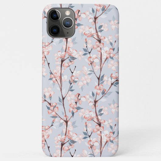 Muster mit zarten Frühlingssakura-Blume Case-Mate iPhone Hülle (Rückseite)