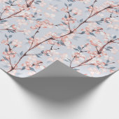 Muster mit zarten Frühlingssakura-Blume Geschenkpapier (Ecke)
