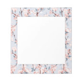 Muster mit zarten Frühlingssakura-Blume Notizblock (Vorderseite)