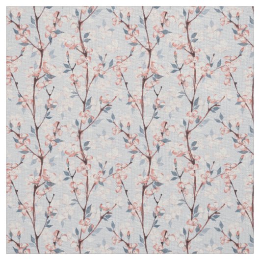Muster mit zarten Frühlingssakura-Blume Stoff (Muster)