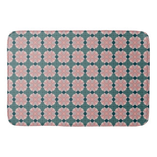 Muster mit zartrosa Blüten Badematte