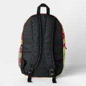 Muster mit Zitrusfrüchten Bedruckter Rucksack (Rückseite)