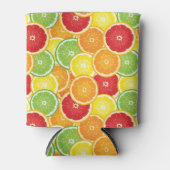 Muster mit Zitrusfrüchten Dosenkühler (Vorderseite)