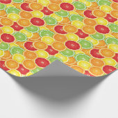 Muster mit Zitrusfrüchten Geschenkpapier (Ecke)