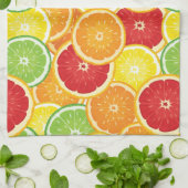 Muster mit Zitrusfrüchten Geschirrtuch (Gefaltet)