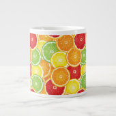 Muster mit Zitrusfrüchten Jumbo-Tasse (Vorderseite)