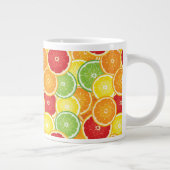 Muster mit Zitrusfrüchten Jumbo-Tasse (Rechts)