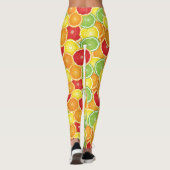 Muster mit Zitrusfrüchten Leggings (Rückseite)