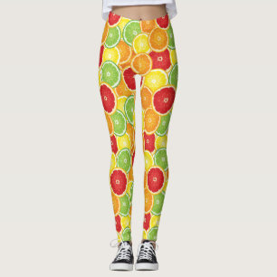 Muster mit Zitrusfrüchten Leggings
