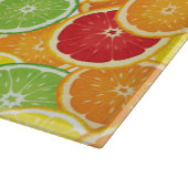 Muster mit Zitrusfrüchten Schneidebrett (Ecke)