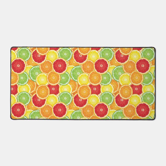 Muster mit Zitrusfrüchten Schreibtischunterlage (Vorderseite)
